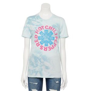 Red Hot Chili Peppers Logo RHCP rock Tie Dye Official Boyfriend Tee L NWT